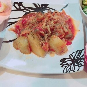 簡単！チキンカチャトラ☆鶏肉のトマト煮